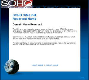 Domain Name Reserved image